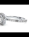 Inel de Logodnă Brilliant Rotund Halo Pavé cu Diamante Create în Laborator de 1.70 ct