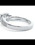 Inel de Logodnă cu Diamante Create în Laborator Brilliant Rotund Pavé de 1.30 ct