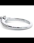 Inel De Logodnă Solitaire Pavé din Aur 14k cu Moissanite de 0.81 ct