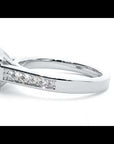 Inel de Logodnă Vintage din Aur 14k cu Diamante Naturale Brilliant Halo Pavé de 0.98 ct