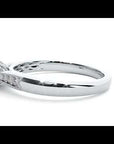 Inel de Logodnă din Aur 14k cu Moissanite Solitaire Etern Pavé de 0.77 ct