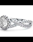 Inel De Logodnă Marseille Pavé din Aur 14k cu Diamante Naturale de 1.01 ct