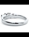 Inel Rosette cu Trei Diamante Naturale de 0.88 ct
