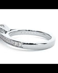 Inel de Logodnă din Aur 14k cu Diamante Create în Laborator Solitaire Etern Pavé de 1.41 ct