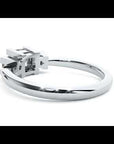 Inel de Logodnă din Aur 14k Cu Trei Moissanite Tăietură Prințesă de 1.00 ct