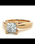 Inel de Logodnă cu Diamant Natural Tăietură Princess de 0.65 ct