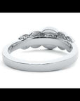 Inel de Logodnă din Aur 14k cu Moissanite Pavé în Crescendo Etern de 1.07 ct