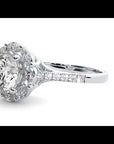 Inel de Logodnă din Aur 14k cu Diamante Naturale Halo Etern Pavé de 1.34 ct