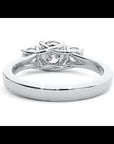 Inel de Logodnă Renée din Aur 14k cu Trei Moissanite de 1.95 ct
