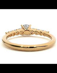 Inel De Logodnă Solitaire Pavé Royal din Aur 14k cu Moissanite de 1.10 ct