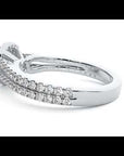 Inel de Logodnă cu Moissanite Halo Etern Pavé de 1.13 ct