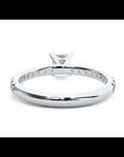 Inel de Logodnă Pavé cu Diamant Create în Laborator Tăietură Princess de 1.01 ct