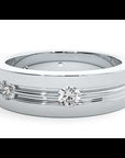 Verighetă cu Bandă De Diamante Create în Laborator de 0.56 ct
