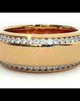 Verighetă din Aur 14k cu Bandă De Moissanite de 0.53 ct