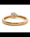 Inel De Logodnă Solitaire Pavé cu Diamante Naturale de 0.92 ct