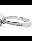 Inel Vintage Halo Pavé cu Moissanite de 0.69 ct