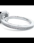 Inel de Logodnă din Aur 14k cu Diamante Create în Laborator Halo Etern în Crescendo de 0.78 ct
