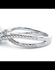Inel de Logodnă cu Diamante Create în Laborator Pavé în Spirală Eternă de 0.99 ct