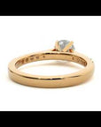 Inel de Logodnă Pavé din Aur 14k cu Moissanite Brilliant de 1.17 ct