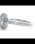 Inel de Logodnă Aristocrat din Aur 14k cu Diamante Naturale Halo Pavé de 1.14 ct