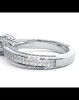 Inel De Logodnă Val d'Oise Pavé cu Moissanite de 1.17 ct