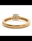 Inel De Logodnă Solitaire Pavé din Aur 14k cu Diamante Create în Laborator de 0.92 ct