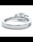 Inel de Logodnă cu Trei Diamante Naturale Etern Pavé de 2.01 ct