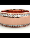 Verighetă din Aur 14k cu Bandă De Diamante Naturale de 0.53 ct