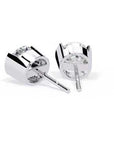 Cercei Stud Bezel Rio cu Diamante Create în Laborator Tăietură Briliant de 2.5 ct