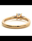 Inel de Logodnă Béatrice din Aur 14k cu Trei Moissanite de 0.95 ct