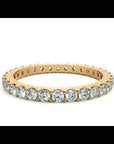 Inel Eternity din Aur 14k cu Moissanite Tăietură Rotund Brilliant de 0.90 ct