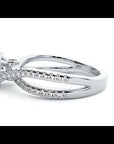 Inel de Logodnă din Aur 14k cu Diamante Naturale Pavé în Spirală Eternă de 0.99 ct