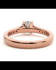Inel de Logodnă cu Moissanite Solitaire Etern Pavé de 1.41 ct