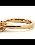 Inel de Logodnă Clasic cu Diamant Natural Tăietură Princess de 0.39 ct