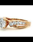 Inel De Logodnă Mirage de Lune din Aur 14k cu Diamante Naturale de 1.09 ct