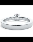 Inel de Logodnă din Aur 14k cu Moissanite Solitaire Etern Pavé de 0.75 ct