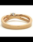 Inel De Logodnă Eleganza Pavé din Aur 14k cu Moissanite de 0.65 ct