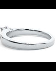 Inel de Logodnă Pavé din Aur 14k cu Diamant Natural Tăietură Princess de 0.61 ct