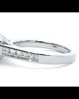 Inel de Logodnă Vintage din Aur 14k cu Diamante Create în Laborator Brilliant Halo Pavé de 0.98 ct