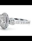 Inel De Logodnă Verona Cu Moissanite Oval de 1.95 ct