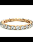 Inel Eternity din Aur 14k cu Diamante Naturale de 1.09 ct