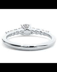 Inel De Logodnă Solitaire Pavé Royal din Aur 14k cu Moissanite de 1.10 ct