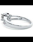 Inel de Logodnă din Aur 14k cu Moissanite Halo Duo Etern Pavé de 0.77 ct