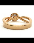 Inel de Logodnă cu Diamante Naturale Pavé în Spirală Eternă de 0.99 ct
