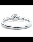 Inel De Logodnă Solitaire Pavé Royal din Aur 14k cu Diamante Create în Laborator de 1.10 ct