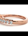 Inel de Logodnă din Aur 14k cu Diamante Create în Laborator Solitaire Etern Pavé de 1.12 ct