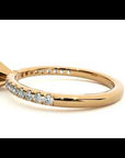 Inel de Logodnă Pavé din Aur 14k cu Diamante Naturale Brilliant de 0.41 ct
