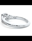 Inel de Logodnă Princess Pavé din Aur 14k cu Moissanite de 0.98 ct