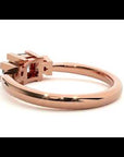 Inel de Logodnă din Aur 14k Cu Trei Moissanite Tăietură Prințesă de 1.00 ct