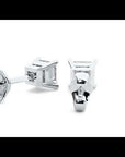 Cercei Stud Montură Prințesă cu Diamant Creat în Laborator de 1 ct